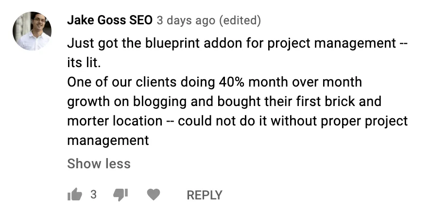 Blueprint member win