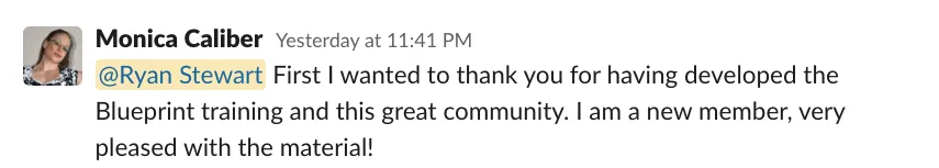 Blueprint member win