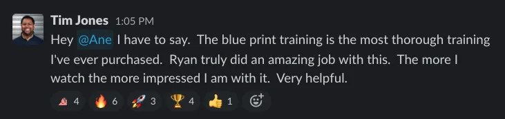 Blueprint member win