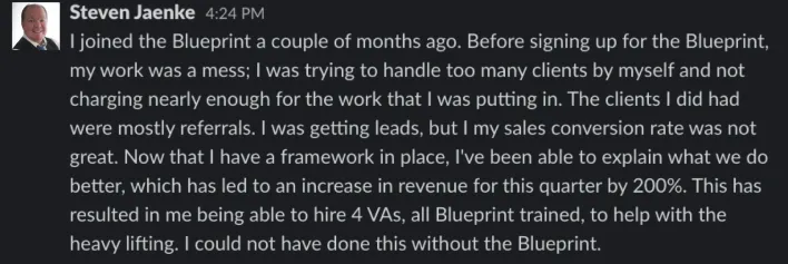 Blueprint member win