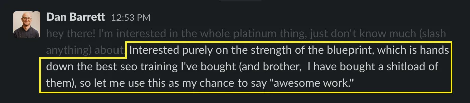 Blueprint member win