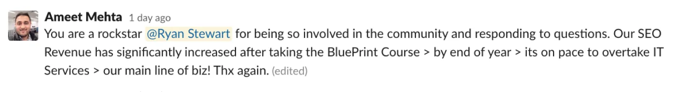 Blueprint member win
