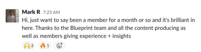 Blueprint member win