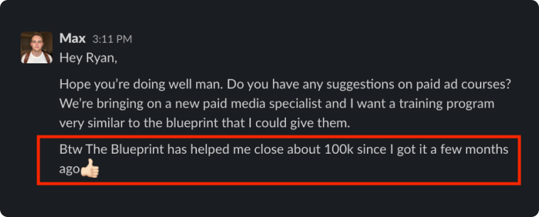 Blueprint member win