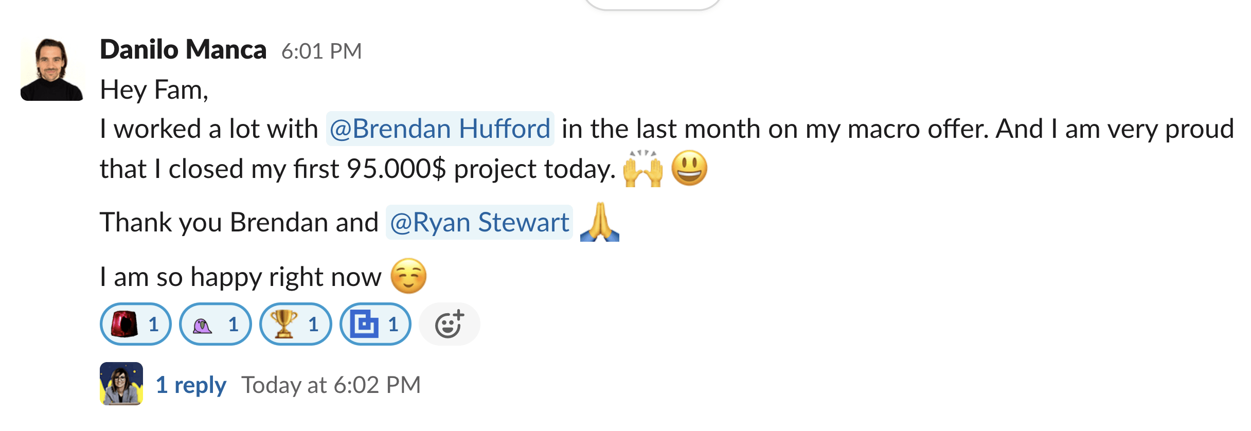 Blueprint member win