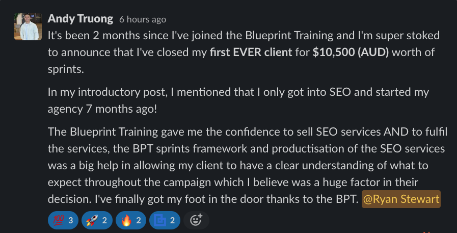 Blueprint member win