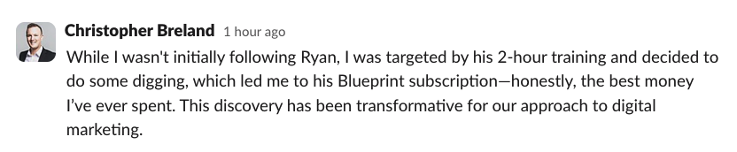 Blueprint member win