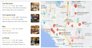 local seo maps pack